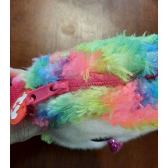 Ty Gear Collection Owen Plush Rainbow Owl Crossbody Bag - Picture 4 of 12